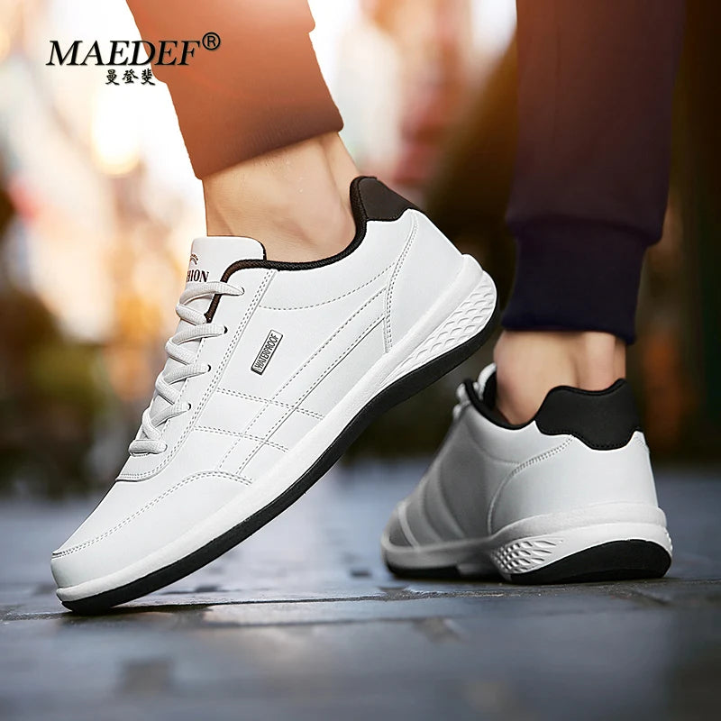 Casual Men’s Waterproof Leather Sneakers